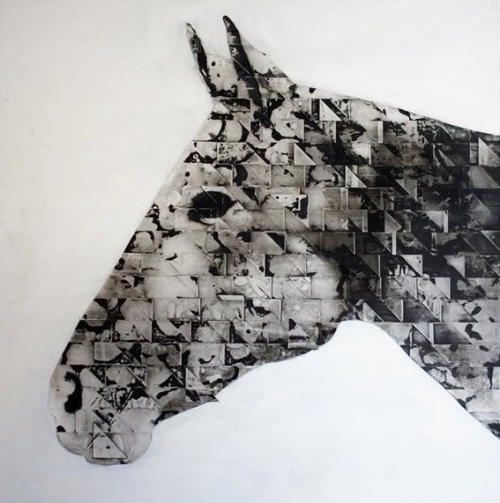 Ivan Prusac, "White Horse," #Hashtag Gallery, $4,000
